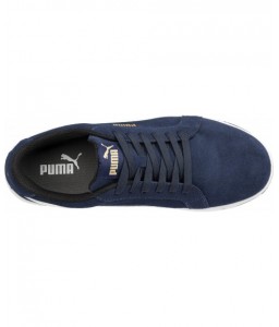 Basket de sécurité Mixte Iconic basse gris, velours et cuir - PUMA