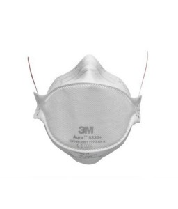 Boîte de 20 masques jetables pliables anti-poussière sans soupape 9330+ FFP3 - 3M - Masques jetables - 2