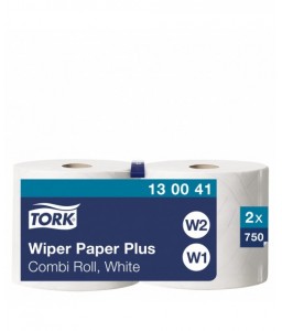 2 bobines de papier essuyage multi-usages Tork Plus W2/W1 - Tork