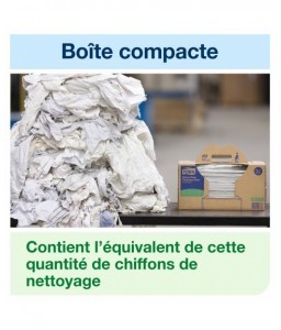 Boîte distributrice de 210 chiffons de nettoyage non tissés multi-usages - Tork - Non tissé - 6