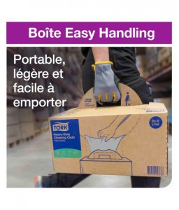 Boîte distributrice de 210 chiffons de nettoyage non tissés multi-usages - Tork - Non tissé - 7