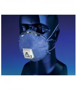 Boîte de 20 masques jetables coques anti-odeur avec soupape 9926 FFP2 - 3M - Masques jetables - 3