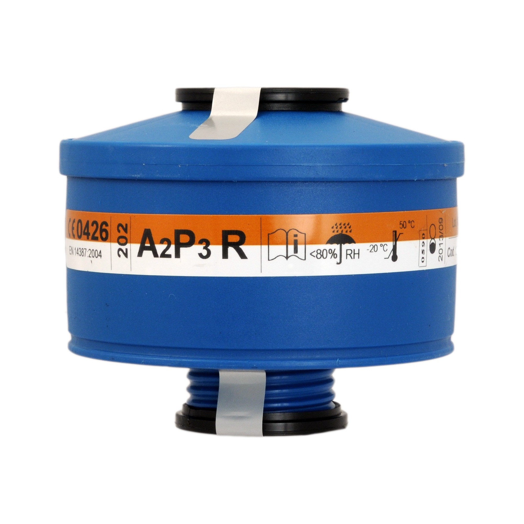 Filtre combiné à vis anti-poussières et vapeurs organiques 202 A2P3 R pour masque TR 82 - SPASCIANI