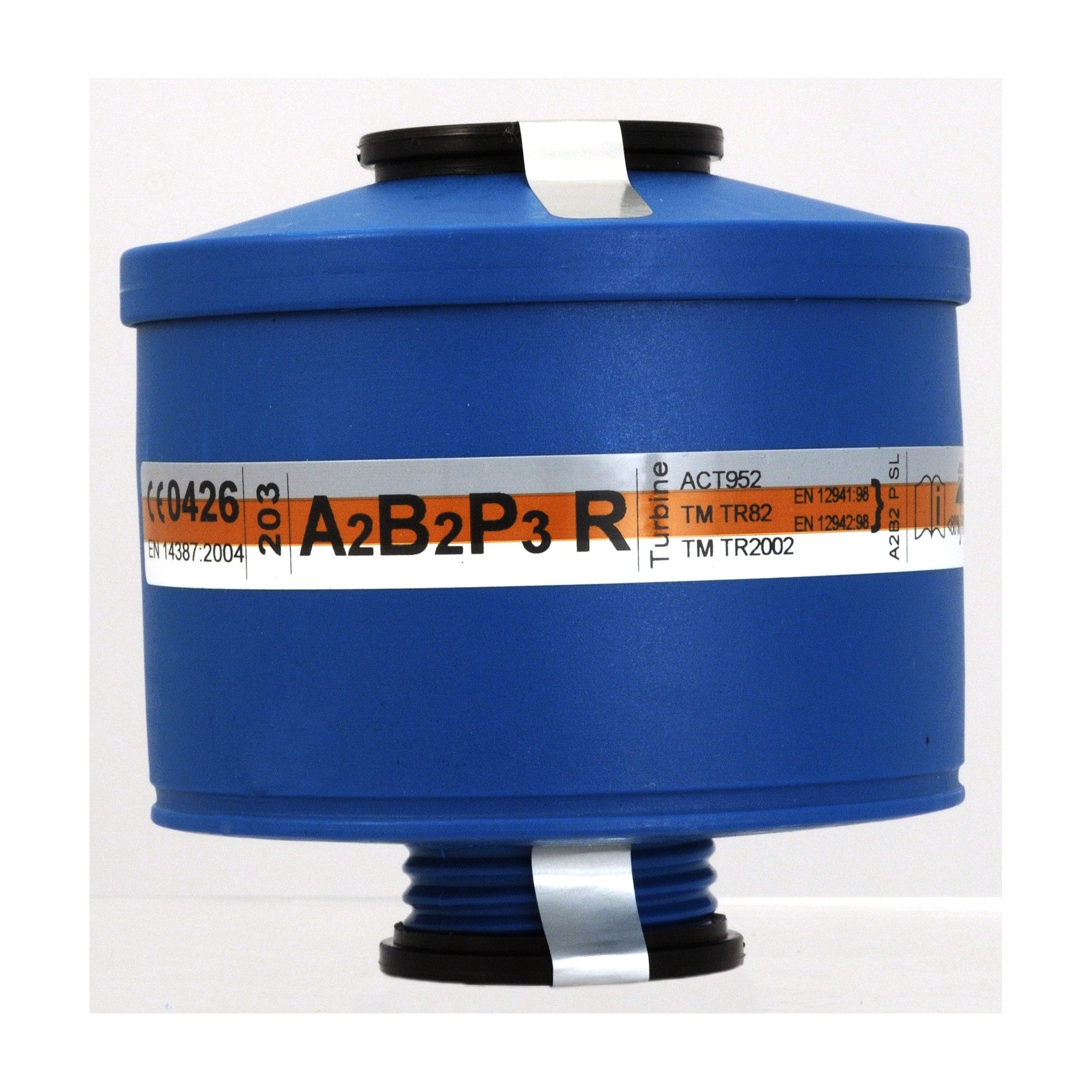 Filtre combiné à vis anti-poussières et anti-gaz 202 AB2P3 R pour masque TR 82 - SPASCIANI