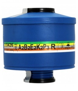 Filtre combiné à vis anti-poussières et anti-gaz 203 ABEK2P3 R pour masque TR 82 - SPASCIANI