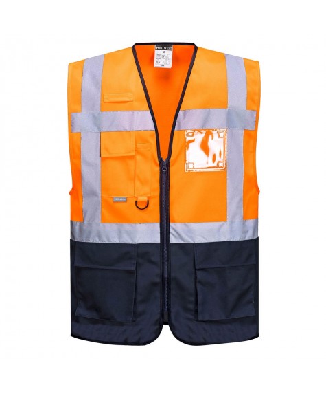 GILET WARSAW HAUTE VISIBILITÉ MULTIPOCHES - PORTWEST