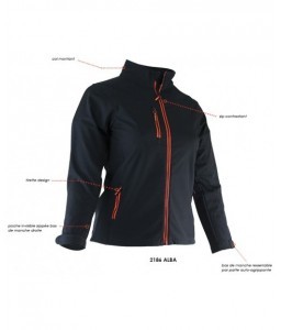 Veste de travail SOFTSHELL ALBA FEMME - LMA - Blousons - 3