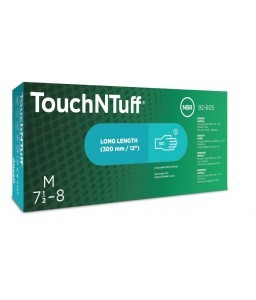 Boîte de 100 gants Touch n tuff® 92-605 non poudrés sans silicone à usage unique - Ansell - Gants Nitrile - 8