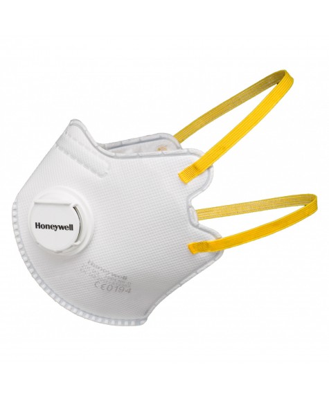 Boîte de 20 masques jetables pliables anti-poussière avec soupape 2111 FFP1 - HONEYWELL