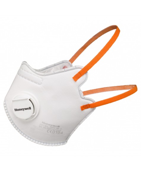 Boîte de 20 masques jetables pliables anti-poussière avec soupape 2311 FFP3 - HONEYWELL