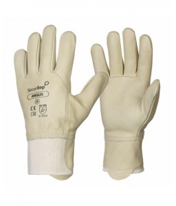 Paire de gants de manutention hydrofuge cuir Angus - Sécuritop - SECURITOP