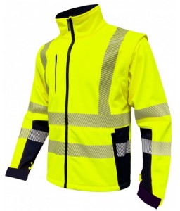 SOFTSHELL HAUTE VISIBILITE TREGANA RECYCLEE 3 COUCHES - Sécuritop - SECURITOP - Vêtements haute-visibilité - 2