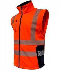SOFTSHELL HAUTE VISIBILITE TREGANA RECYCLEE 3 COUCHES - Sécuritop - SECURITOP - Vêtements haute-visibilité - 3