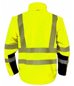 SOFTSHELL HAUTE VISIBILITE TREGANA RECYCLEE 3 COUCHES - Sécuritop - SECURITOP - Vêtements haute-visibilité - 5