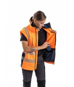 SOFTSHELL HAUTE VISIBILITE TREGANA RECYCLEE 3 COUCHES - Sécuritop - SECURITOP - Vêtements haute-visibilité - 8