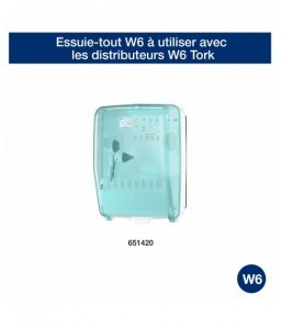 PAPIER ESS 1 PLI BLEU W6 (X6) - TORK - Ouate - 6