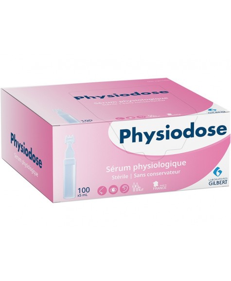 Sérum physiologique en unidoses 5mL en boite de 100 - GILBERT