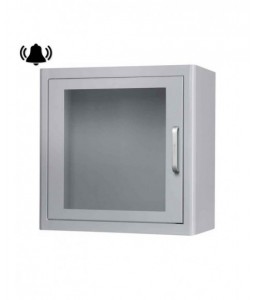 Armoire ARKY blanche en métal avec alarme pour défibrillateur