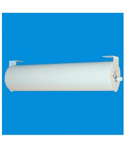 Distributeur en métal blanc pour draps d'examen