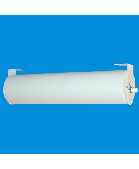 Distributeur en métal blanc pour draps d'examen