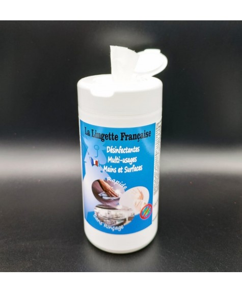 Lingette désinfectante pour mains et  surfaces  BT 100 
