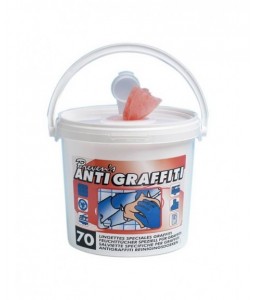 Seau de 70 lingettes anti-graffitis