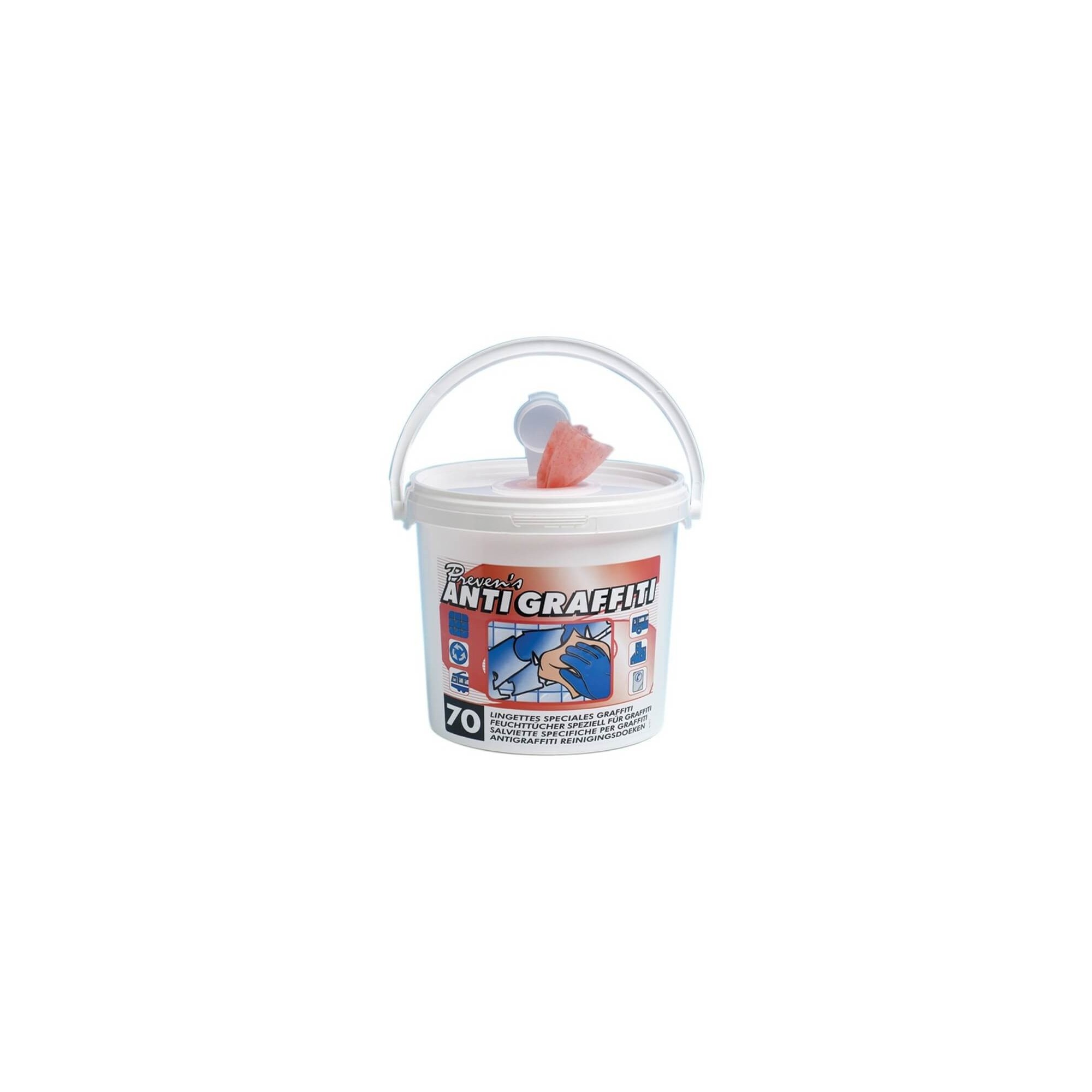 Seau de 70 lingettes anti-graffitis