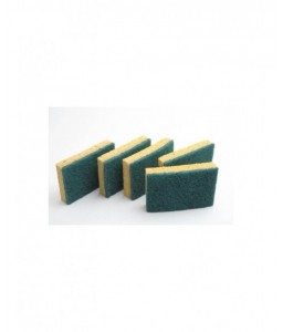 Eponges grattantes verte 7x11cm