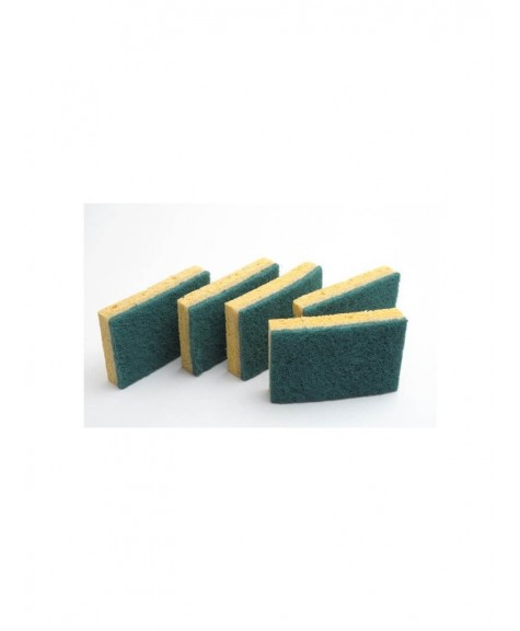 Eponges grattantes verte 7x11cm