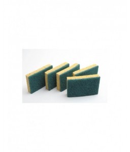 Eponges grattantes verte 7x11cm