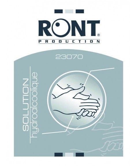 Sachet de 10 lingettes de solution hydroalcoolique - RONT