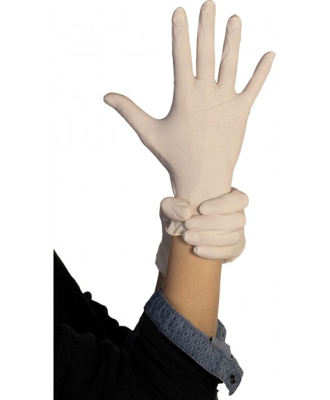 Gant latex poudré transparent en boite de 100