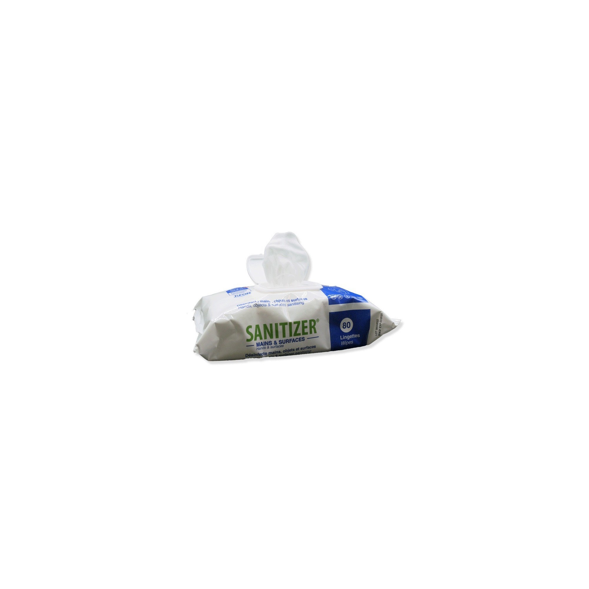 Lingettes désinfectantes mains et surfaces SANITIZER