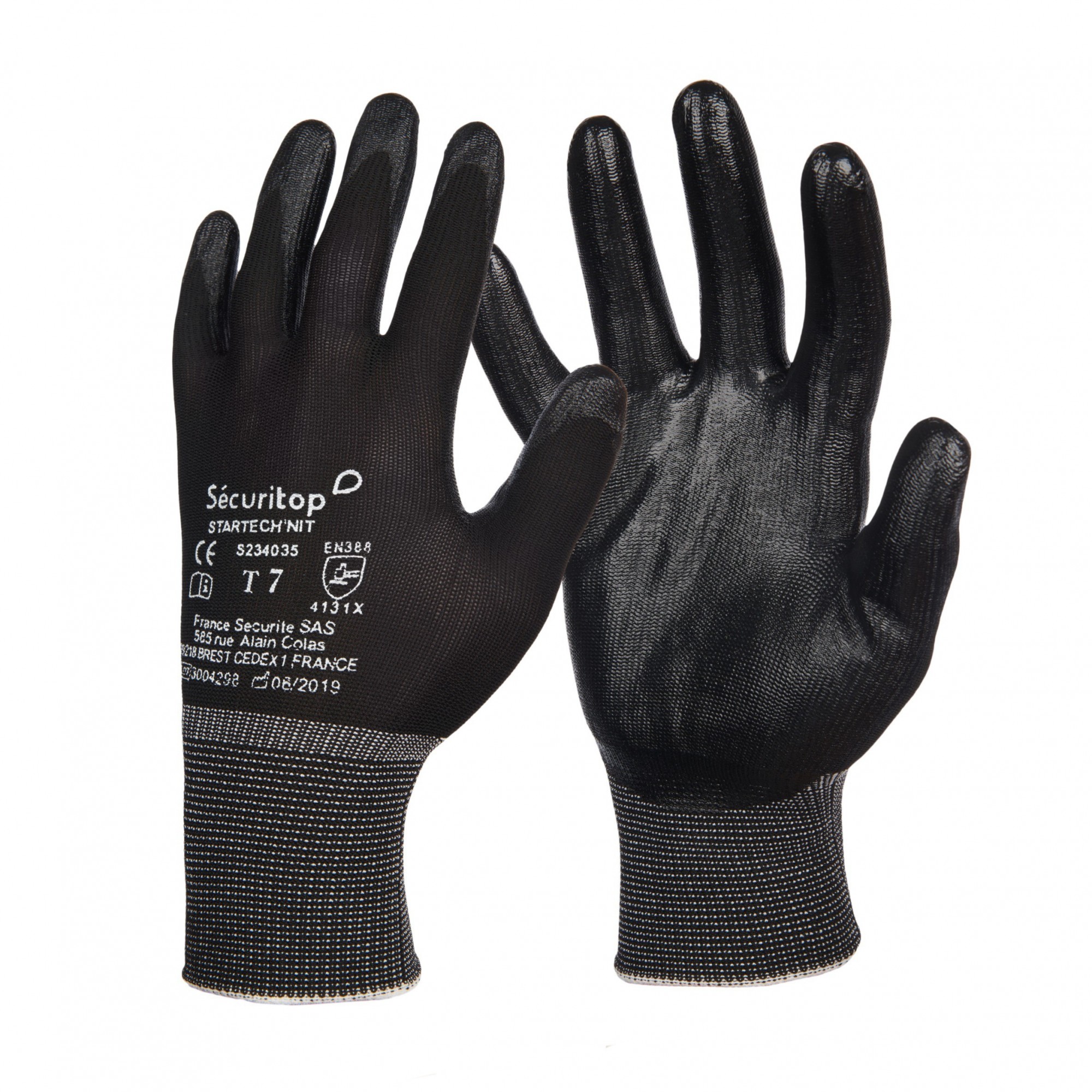 12 Paires de gants manipulation fine Startech'nit - Sécuritop - SECURITOP