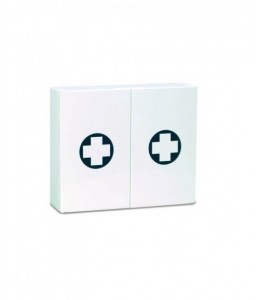 Armoire infirmerie plastique 2 portes vide