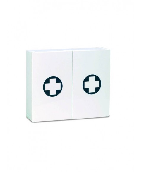 Armoire infirmerie plastique 2 portes vide