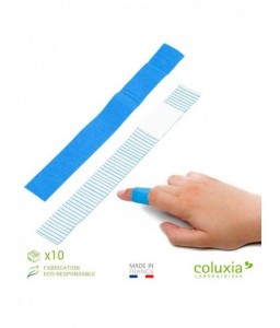 Pansement tissé bleu triple détection doigt COLUXIA 1 pièce - COLUXIA