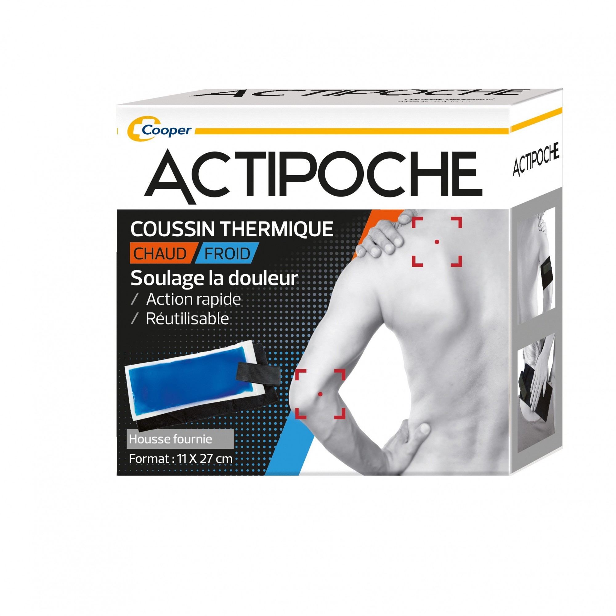Coussin thermique réutilisable chaud/froid 11X27 - COOPER