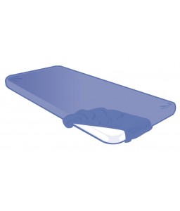 Alèse housse jetable 75x216x15cm bleue