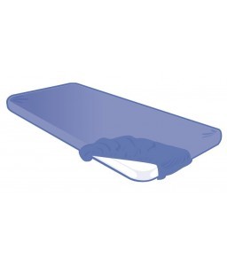 Alèse housse jetable 75x216x15cm bleue