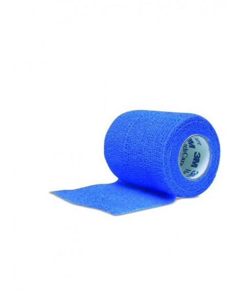 Bande cohésive Coban Bleue 4.5mx7.5cm - 3M