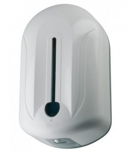 Distributeur automatique blanc de savon et gel hydroalcoolique