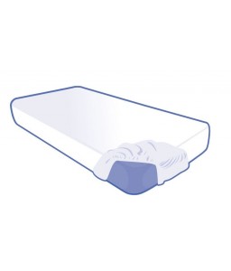Alèse housse matelas jetable blanc Confort 90x200x20cm
