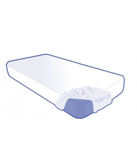 Alèse housse matelas jetable blanc Confort 90x200x20cm