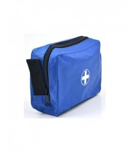 Trousse de secours zippée en toile bleue vide - Trousses vides - 2