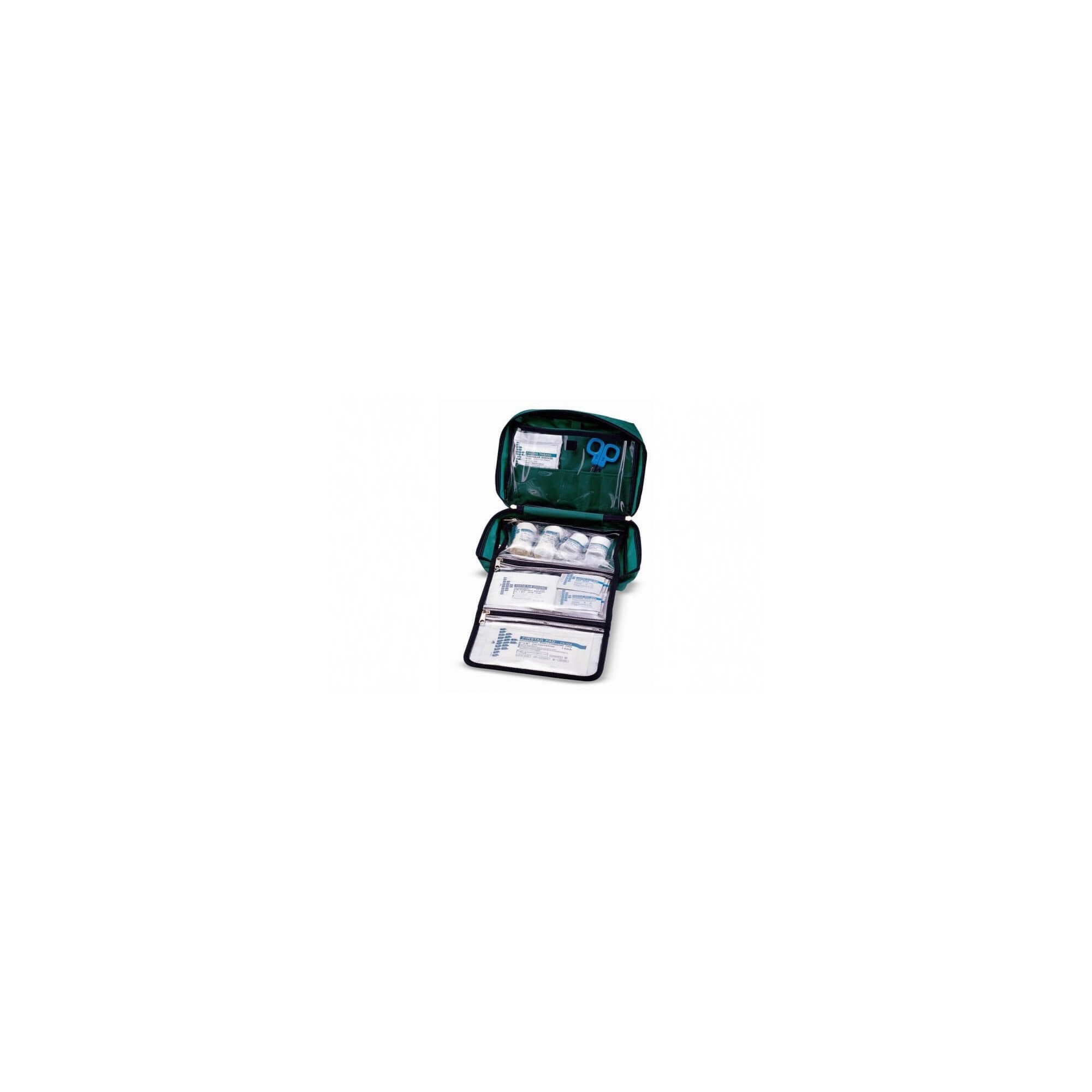 Trousse de secours souple à compartiments garnie