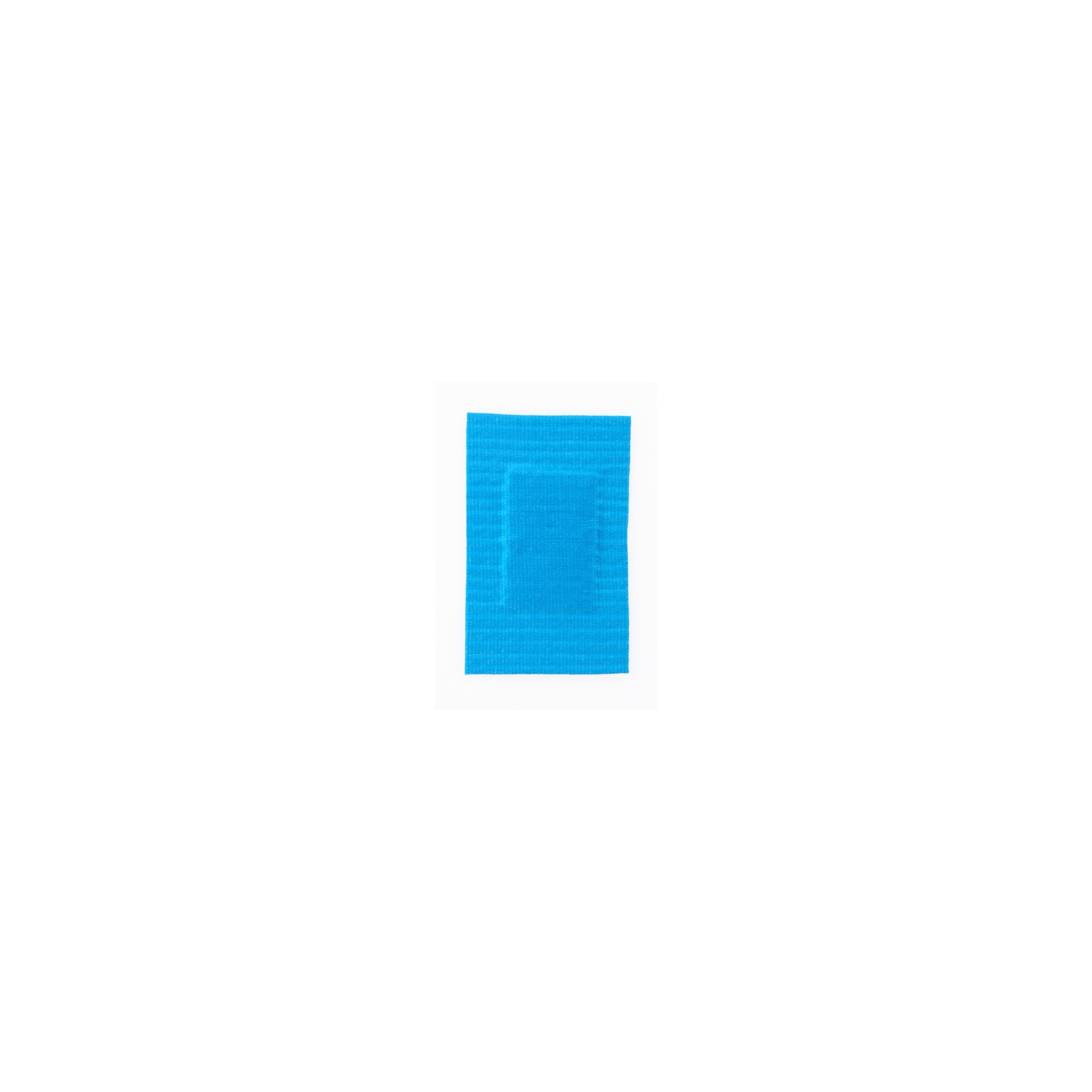 Pansement bleu tissé 6x4cm triple détection - COLUXIA