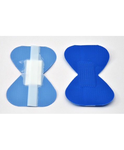 Pansement bleu plastique bout de doigt 7.5x4.6cm - COLUXIA