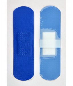 Pansement bleu plastique 7x2cm - COLUXIA