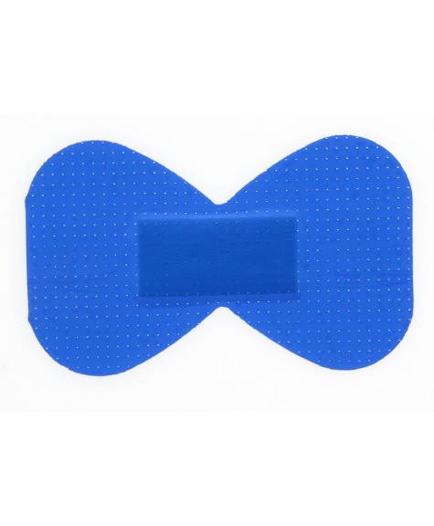 Pansement bleu tissé bout de doigt 7.5x4.6cm triple détection - COLUXIA